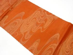 リサイクル　流水模様織出し名古屋帯